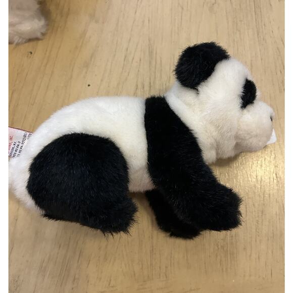 2- World Wildlife Fund 8" Polar Bear & Panda Bear GUND Plush Stuffed Animals 2 - Picture 7 of 16